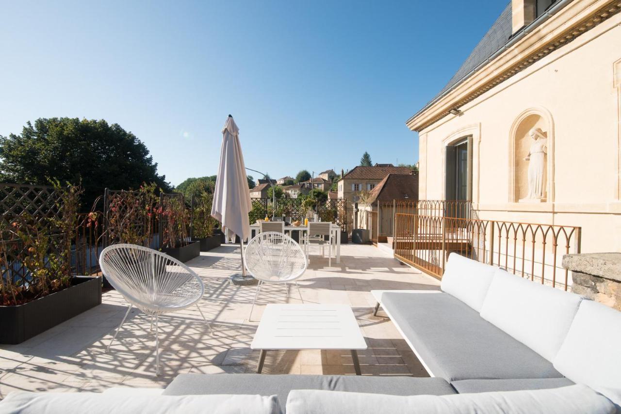 La Belle Terrasse Avec Climatisation Et Parking Prive Apartment Sarlat-la-Canéda Exterior photo